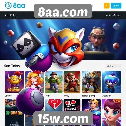 Principais categorias de jogos disponíveis em 8aa.com
